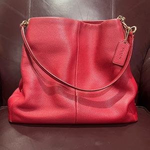 Red Coach Phoebe handbag